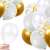 Springos balloon decoration set - 50 pieces, featuring gold, white, and confetti balloons