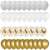 Springos balloon decoration set - 50 pieces, featuring gold, white, and confetti balloons