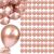 Springos 100 Rose Gold Balloons, Party Decoration