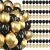 Springos 100-piece black and gold balloon set