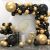 Springos black and gold balloon arch decoration