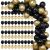 Springos black and gold balloon arch kit