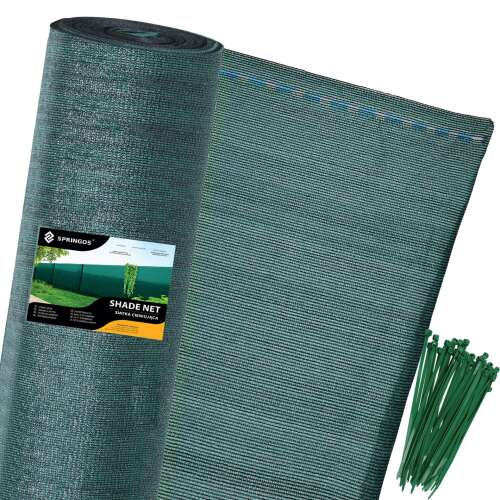 Sn0037 Shade net green 185 g/m2 1,5 x 50 m 200 strips