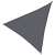 Springos 4x4x4m triangular shade sail in dark gray