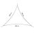 Springos 4x4x4m triangle shade sail dimensions