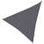 Springos 4x4x4m triangular shade sail in dark gray