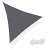 Springos 4x4x4m triangular shade sail in dark gray