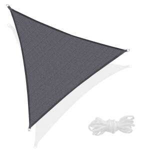 Springos Triangle Sun Sail 4 x 4 x 4 m dark grey