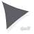 Springos 4x4x4m triangular shade sail in dark gray