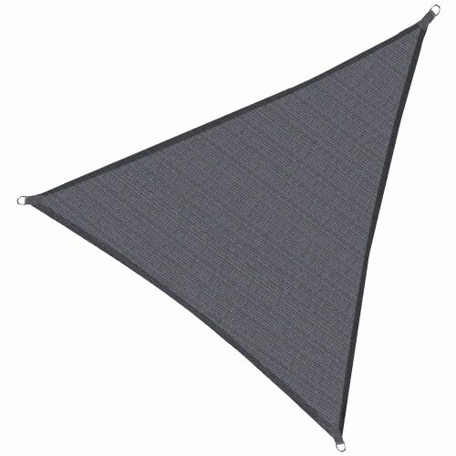 Springos dark grey triangle shade sail isolated on white