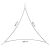 Dimensions of Springos triangle shade sail 3x3x3m