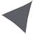 Springos triangular shade sail, dark gray, 3x3x3m