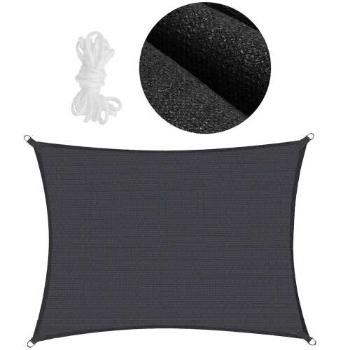 Springos szögletes Napvitorla 4x3m - Grafit
