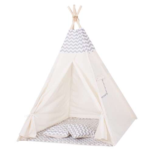 Tip03 tipi tent zigzag grey