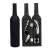 Zestaw prezentowy w kształcie butelki wina z 6 akcesoriami do wina: korkociąg, nóż do folii, korek do butelki, nalewak, pierścień przeciwkapielowy i otwieracz do butelek