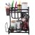 Konyhai Polcrendszer 2 Szintes Loft Stílus Fekete with kitchenware, 2-Tier Black Metal Kitchen Organizer with spices and utensils