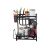 Konyhai Polcrendszer 2 Szintes Loft Stílus Fekete with kitchenware, 2-Tier Black Metal Kitchen Organizer with spices and utensils