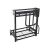 Konyhai Polcrendszer 2 Szintes Loft Stílus Fekete, Black 2-Tier Kitchen Shelf Rack