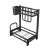Konyhai Polcrendszer 2 Szintes Loft Stílus Fekete, Kitchen Shelf Organizer, 2-Tier Black Metal Frame