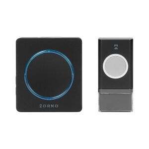 Orno Opera DC Wireless Doorbell, Black - Decoration