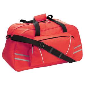 Piros sport- és utazótáska nagy első zsebbel, fényvisszaverő csíkokkal és állítható vállpánttal - Öltözködés kiegészítő
