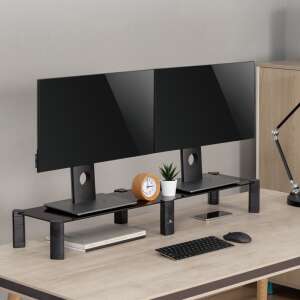 Maclean MC-936 Dupla Monitorállvány - 100cm