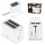 Camry CR3219 2-Slice Toaster collage with accessories and packaging