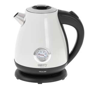 Camry CR1344 electric kettle, 1.7L, white with black handle and base - Camry