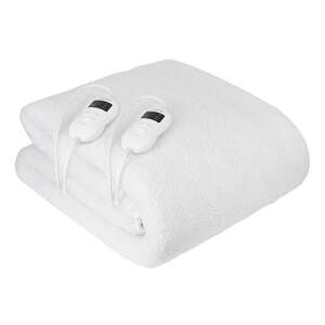 Camry electric heated blanket with two controllers, white - Interior design