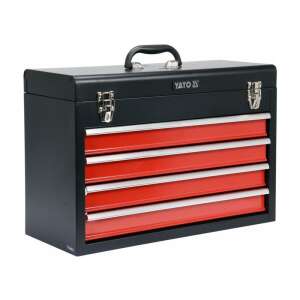 YATO Fém Szerszámosláda - 4 Fiókos - 52x21.8x36 cm