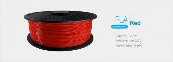 3D Filamentum - PLA - Piros - 1,75 mm - 1 kg