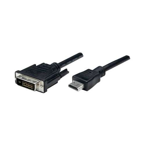 Cablu adaptor Manhattan HDMI la DVI, 1,8 m, negru