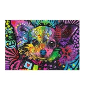 Trefl Wood Craft Kolorowy Szczeniak 500+1 elementów drewniana układanka, przedstawiająca kolorowego chihuahua - Trefl Puzzle