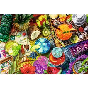Puzzle din lemn Trefl Cocktailuri colorate, imagine finalizată - Puzzle
