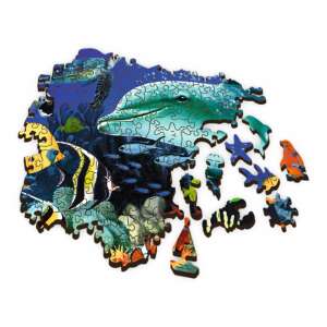 Trefl Wood Craft Origin 500+1 piece wooden puzzle, Sea World, assembled - Trefl Puzzle