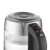 Adler AD 1247 glass electric kettle with temperature control, silver, close-up of display