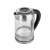 Adler AD 1247 glass electric kettle with temperature control, silver