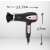 Adler AD 2248b ionic hair dryer with diffuser, black and pink, dimensions