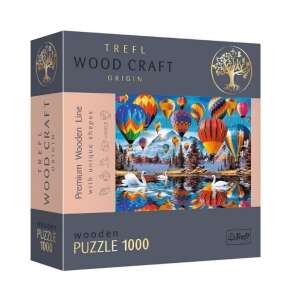 Trefl Wood Craft Színes légballonok - 1000 darabos fa puzzle 73320612 