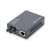 Digitus DN-82010-1 Fast Ethernet Media Converter, RJ45 / ST, schwarz, Seitenansicht