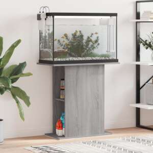Grey Sonoma assembled wood aquarium stand with fish tank, 36x75x72.5 cm - Fish & Reptile Care