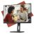 Monitor AOC 27E3QAF 27 inch Full HD în birou cu elemente grafice