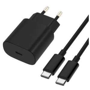 Încărcător rapid AOVO 25W cu cablu USB-C pentru dispozitive Samsung și Android - Încărcător de telefoane