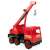 Wader red toy crane truck for kids, construction vehicle with working crane