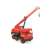Wader red toy crane truck for kids, construction vehicle with working crane