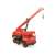 Wader red toy crane truck for kids, construction vehicle with working crane