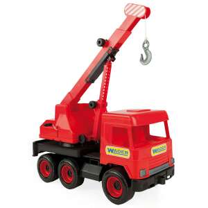 Wader Middle Truck Daruskocsi 38cm #piros 73360742 Munkagép gyerekeknek