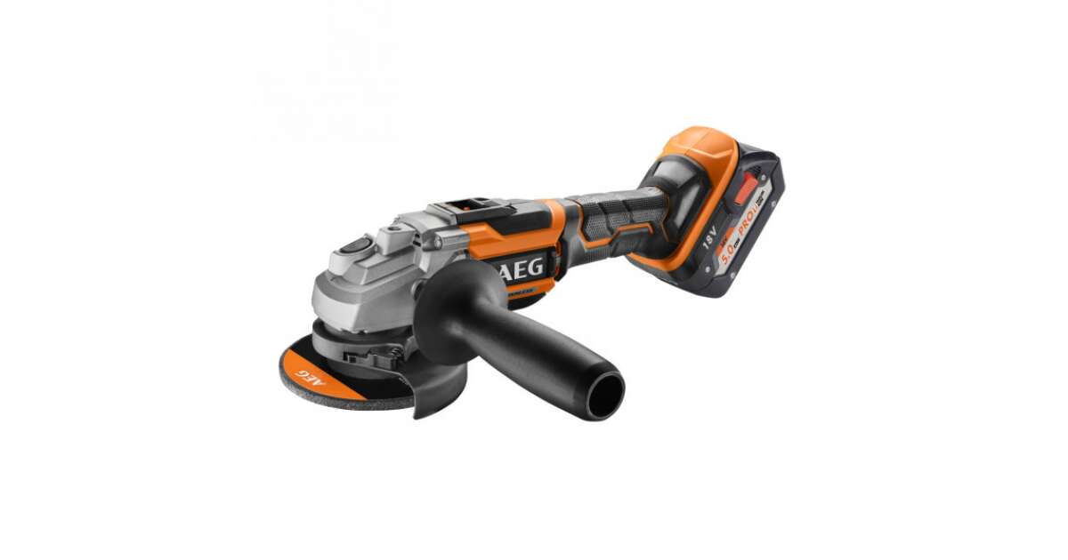 AEG BEWS 18-125BL-502C cordless angle grinder