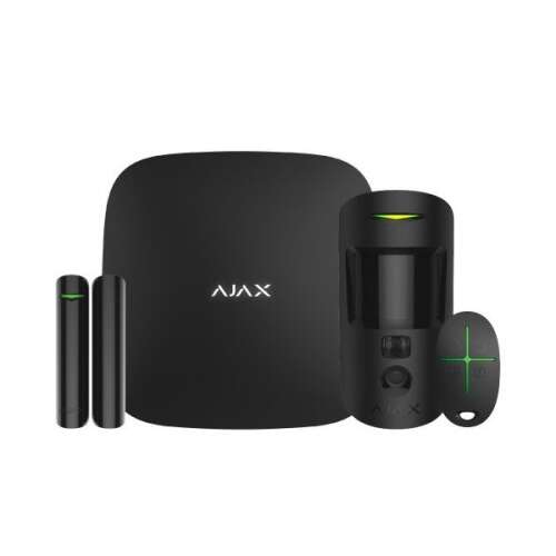 Ajax StarterKit Cam Plus BL negru kit de alarmă cu cameră fără fir Ajax StarterKit Cam Plus BL negru