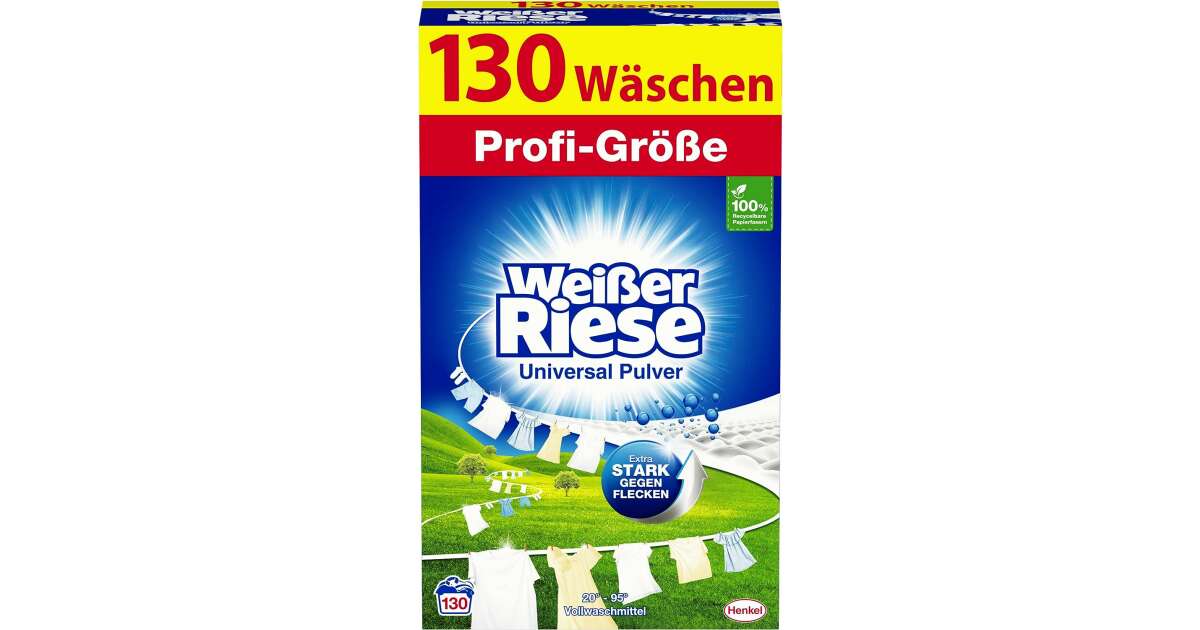 Weisser Riese UNIVERSAL mosópor 130 mosás | 6.5 kg DE | Pepita.hu
